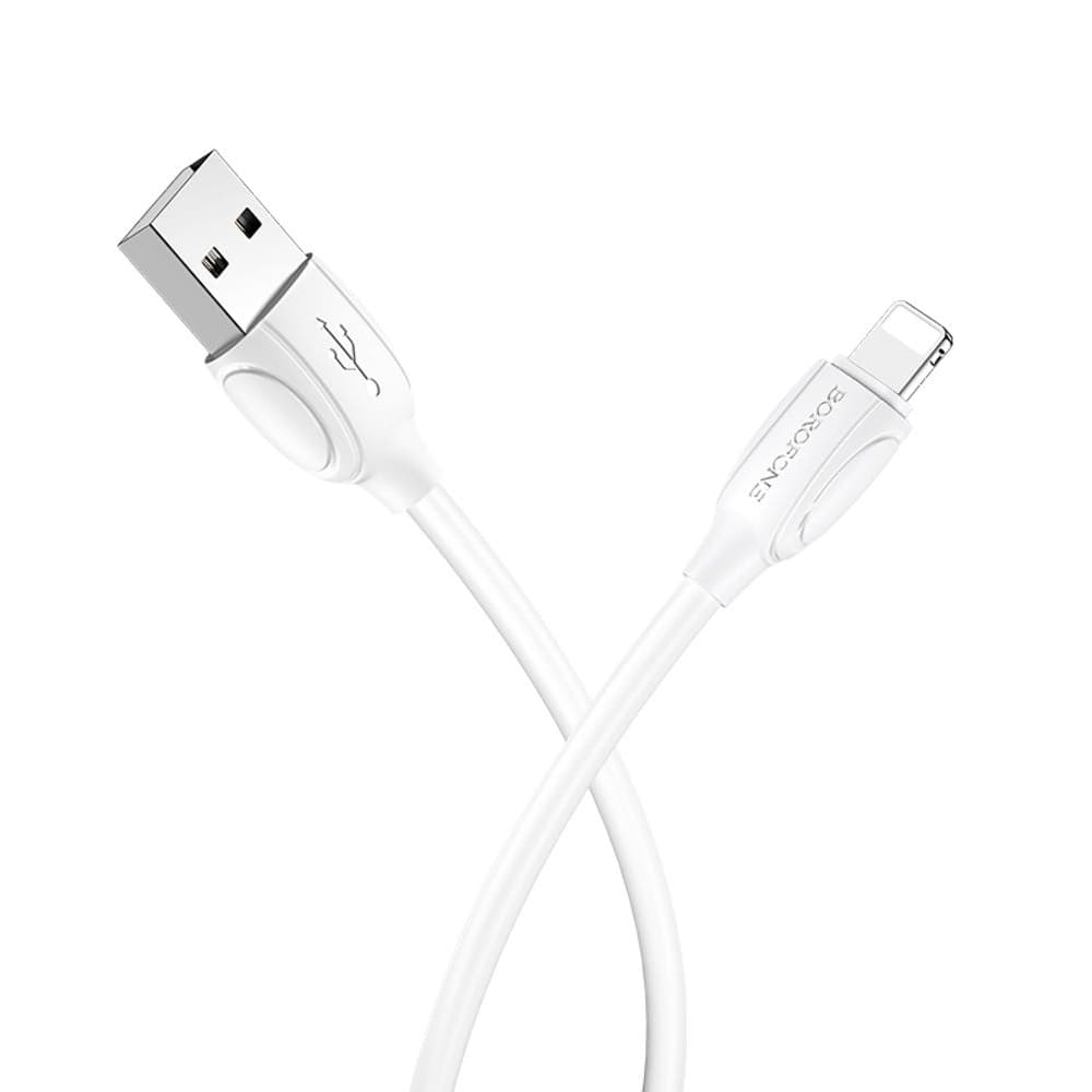USB-кабель Borofone BX19, Lightning, 1.3 А, 100 см, білий