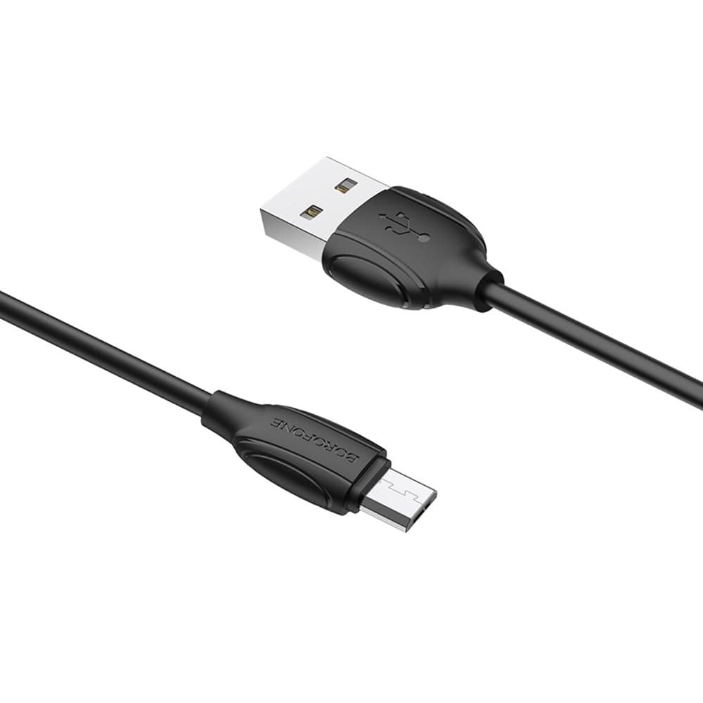 USB-кабель Borofone BX19, Micro-USB, 1.3 А, 100 см, черный