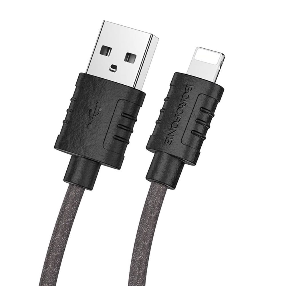 USB-кабель Borofone BX52, Lightning, 2.4 А, 100 см, черный