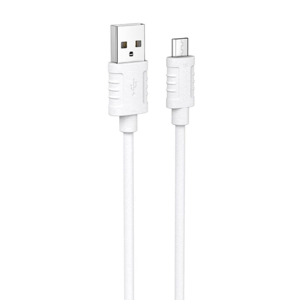 USB-кабель Borofone BX52, Micro-USB, 2.4 А, 100 см, белый