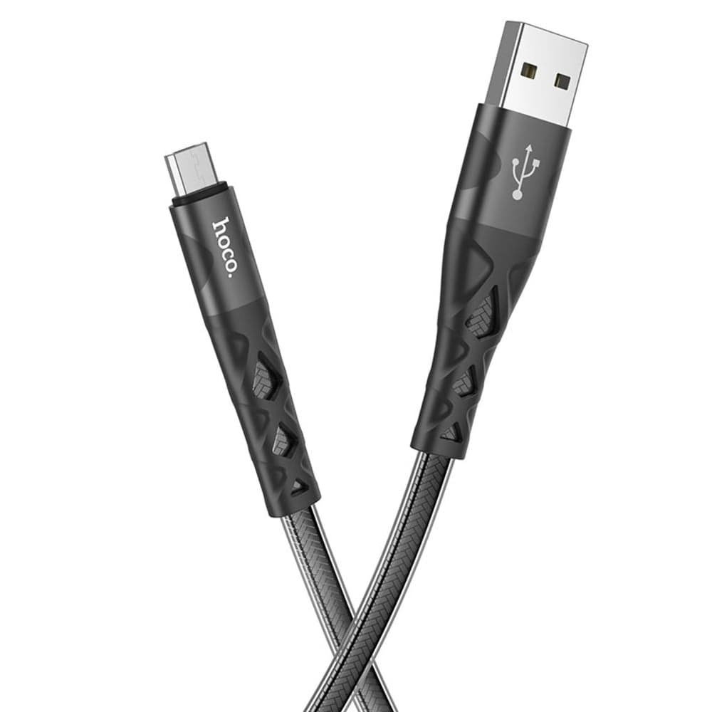 USB-кабель Hoco U105, Micro-USB, 2.4 А, 120 см, чорний