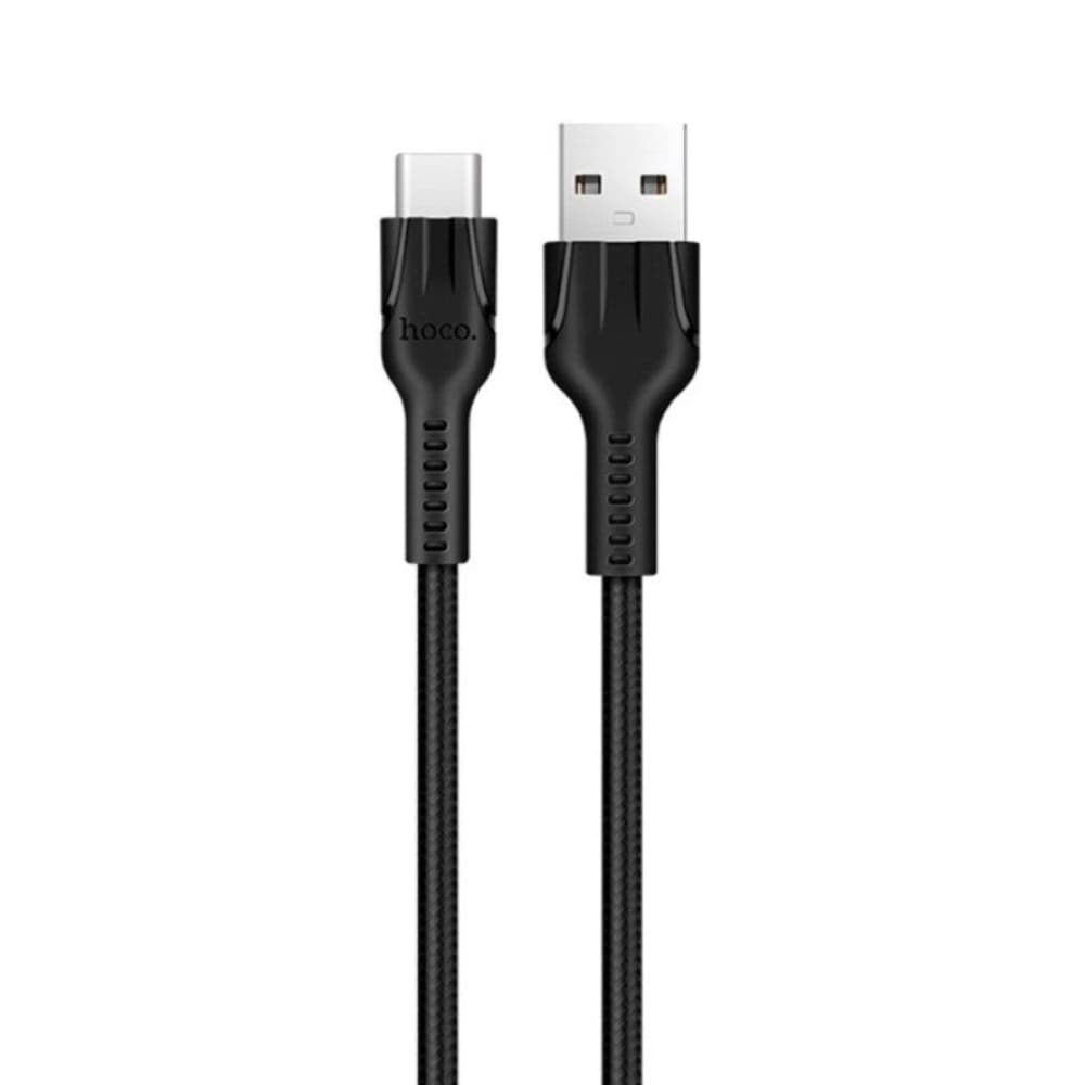 USB-кабель Hoco U31, Type-C, 2.4 А, 120 см, чорний