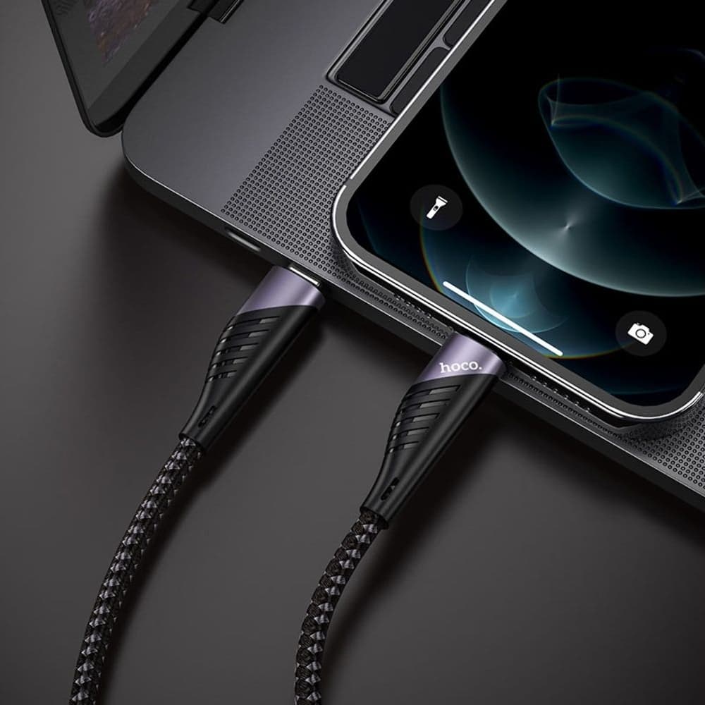 USB-кабель Hoco U95, Type-C на Lightning, 120 см, Power Delivery (20 Вт), черный