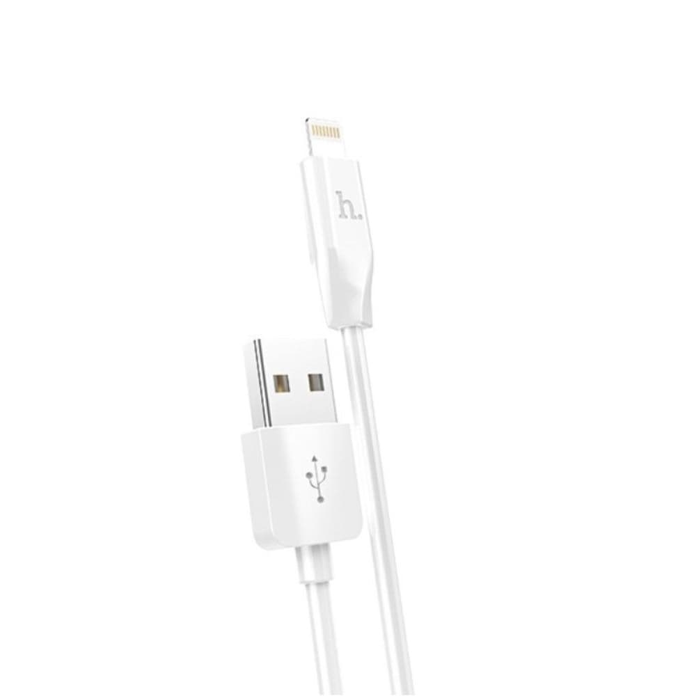 USB-кабель Hoco X1, Lightning, 2.1 А, 200 см, білий