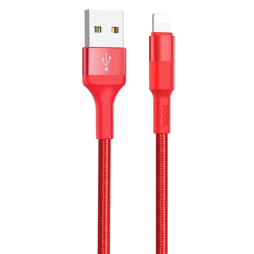 USB-кабель Hoco X26, Lightning, 2.0 А, 100 см, красный