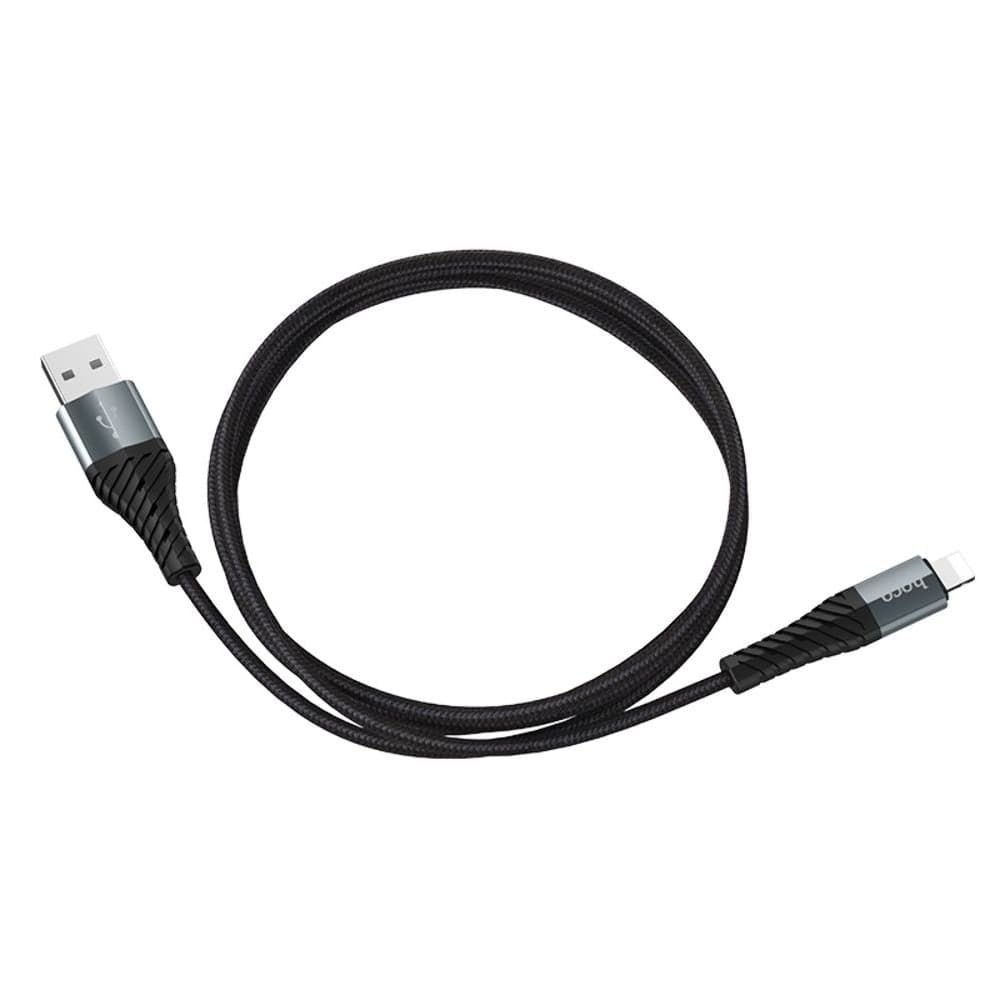 USB-кабель Hoco X38, Lightning, 2.4 А, 100 см, черный