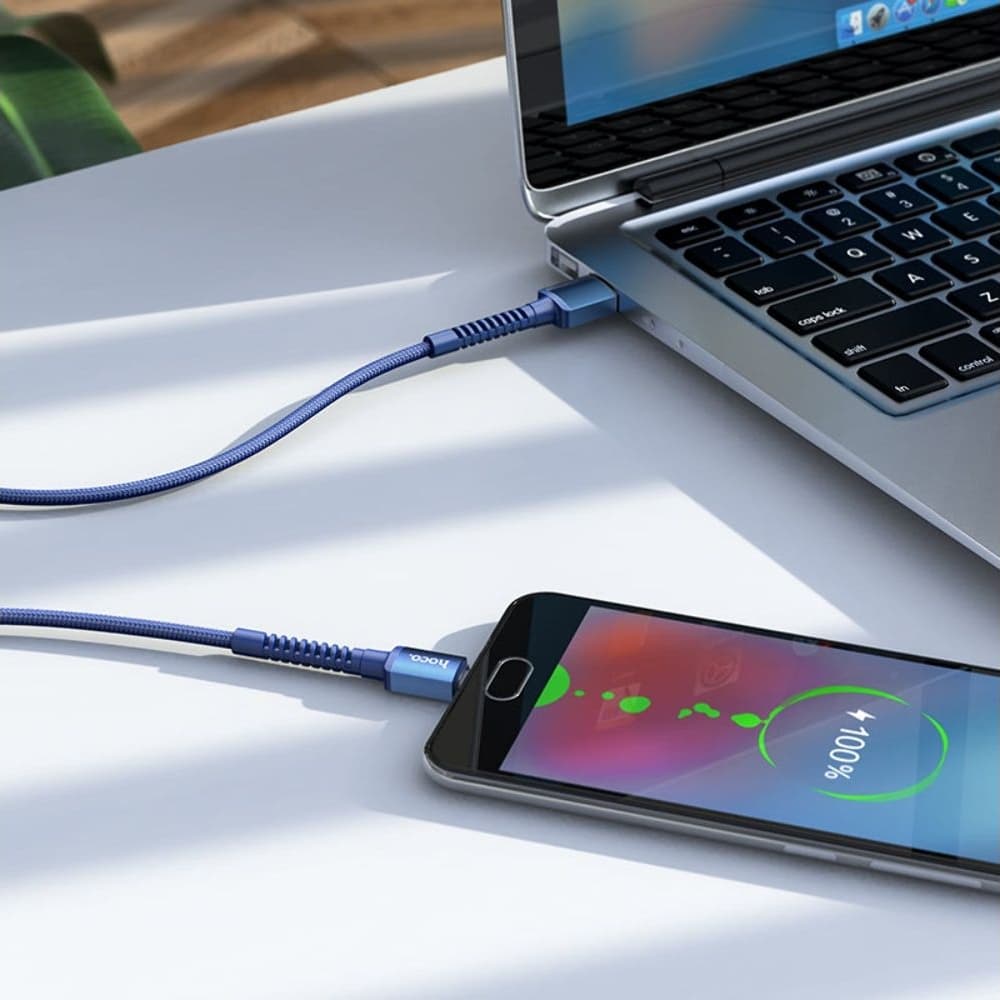 USB-кабель Hoco X71, Micro-USB, 2.4 А, 100 см, синий