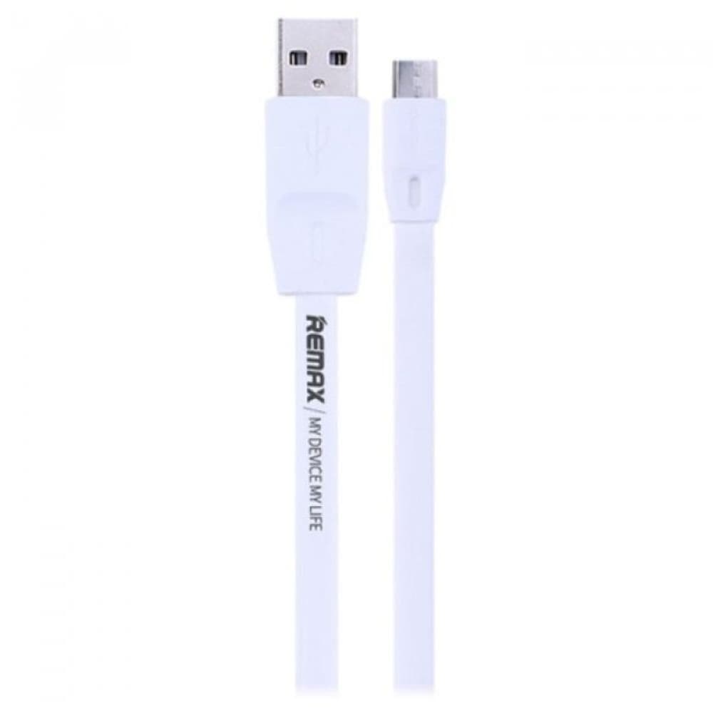 USB-кабель Remax RC-001m, Micro-USB, 1.0 А, 100 см, білий