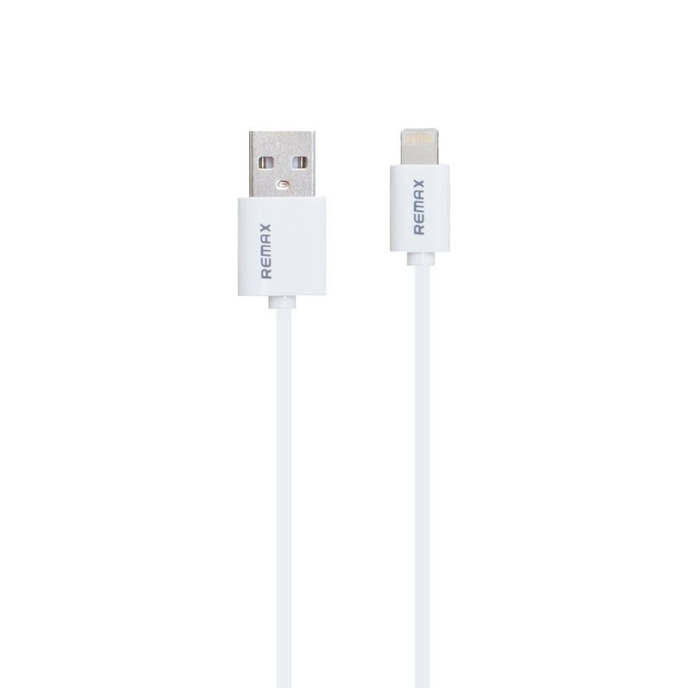 USB-кабель Remax RC-007i, Lightning, 1.0 А, 100 см, білий