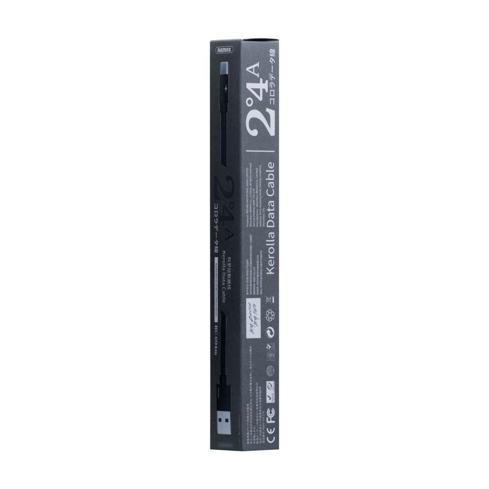 USB-кабель Remax RC-094m, Micro-USB, 200 см, черный
