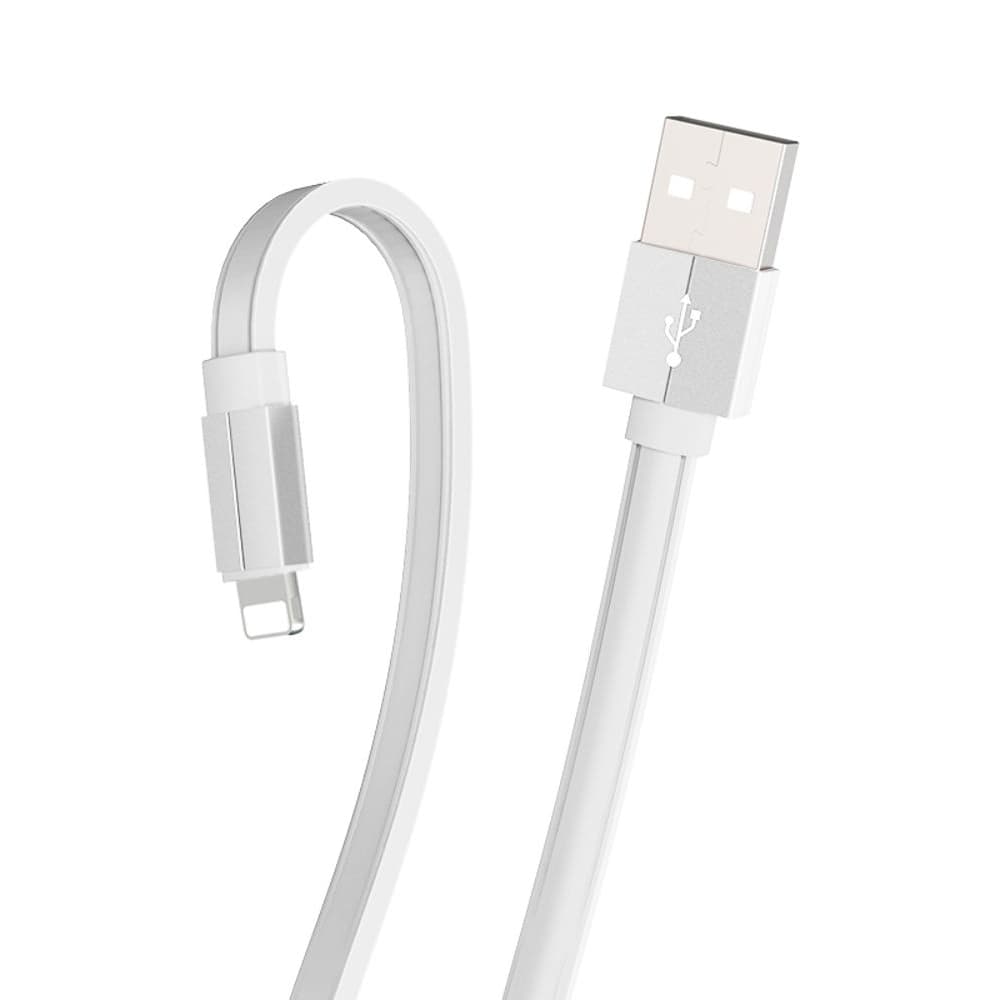 USB-кабель Borofone BU8, Lightning, 2.4 А, 120 см, білий