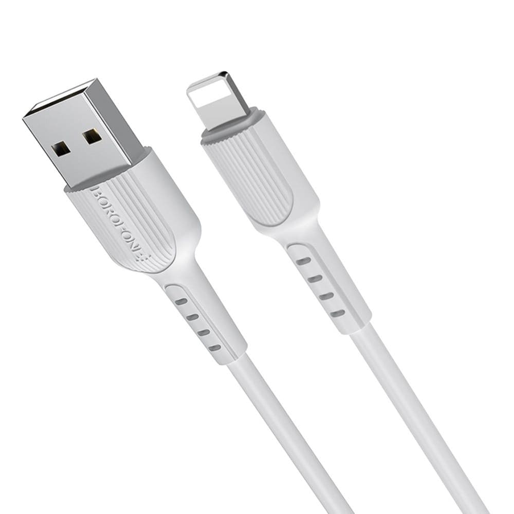 USB-кабель Borofone BX16, Lightning, 2.0 А, 100 см, белый