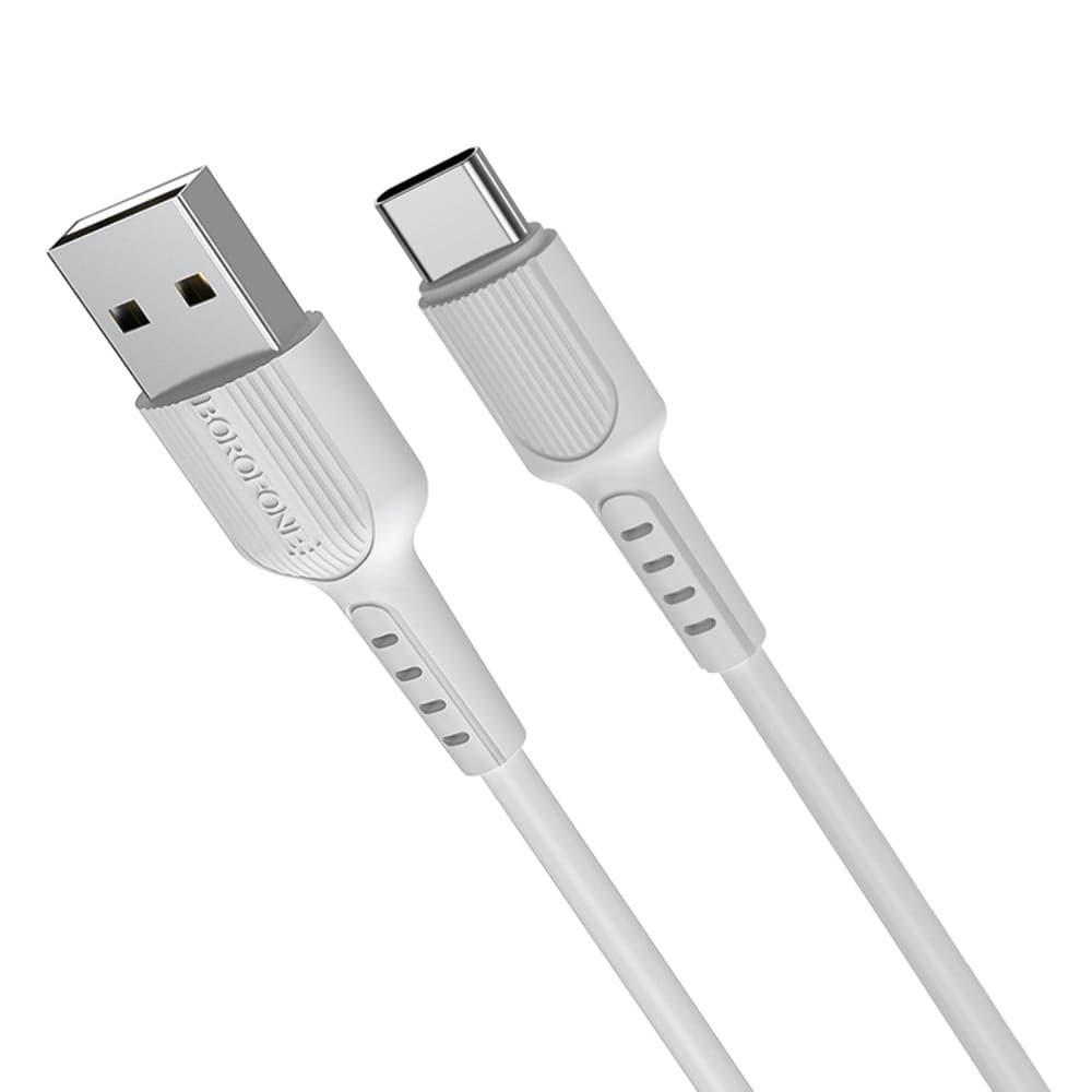 USB-кабель Borofone BX16, Type-C, 3.0 А, 100 см, белый