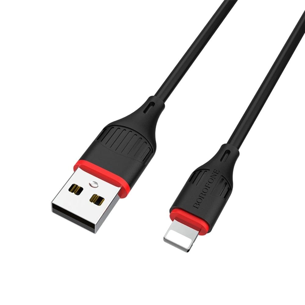 USB-кабель Borofone BX17, Lightning, 2.0 А, 100 см, черный
