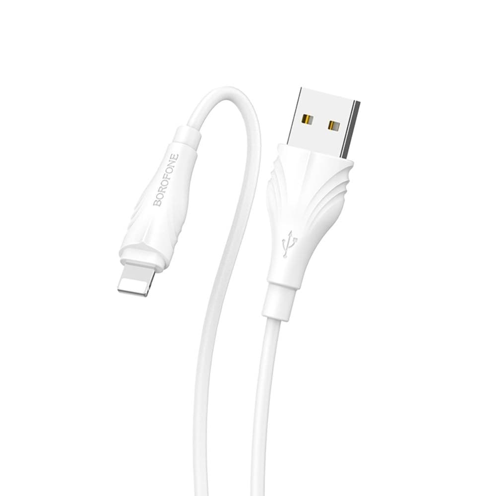 USB-кабель Borofone BX18, Lightning, 2.0 А, 100 см, білий