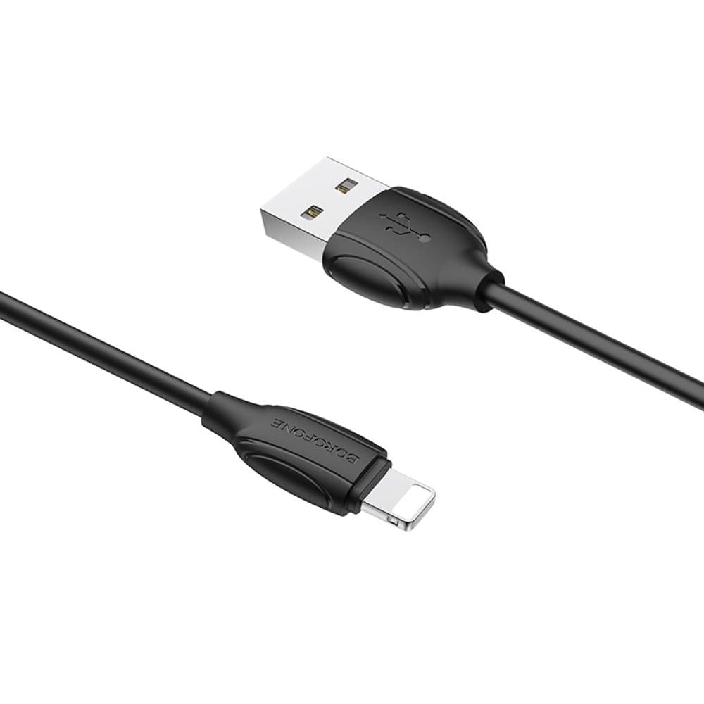 USB-кабель Borofone BX19, Lightning, 1.3 А, 100 см, черный