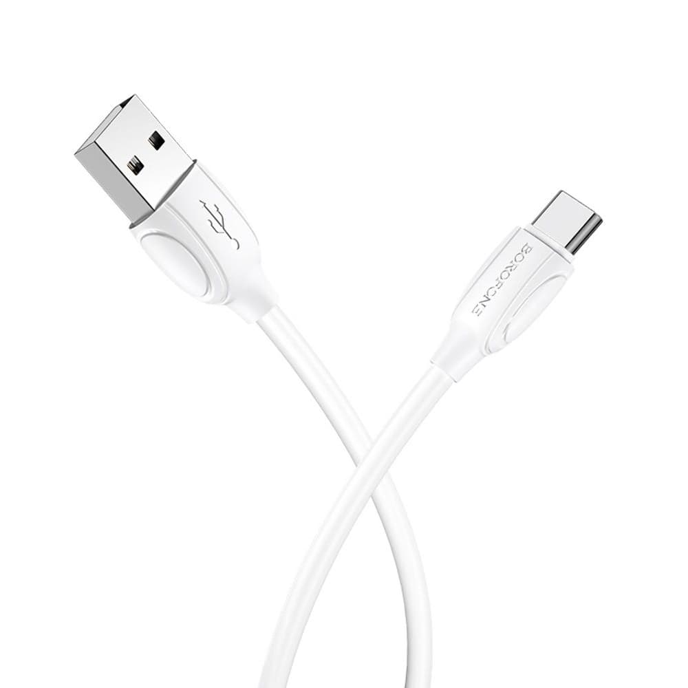 USB-кабель Borofone BX19, Type-C, 3.0 А, 100 см, білий