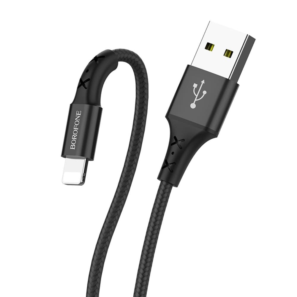 USB-кабель Borofone BX20, Lightning, 2.0 А, 100 см, черный