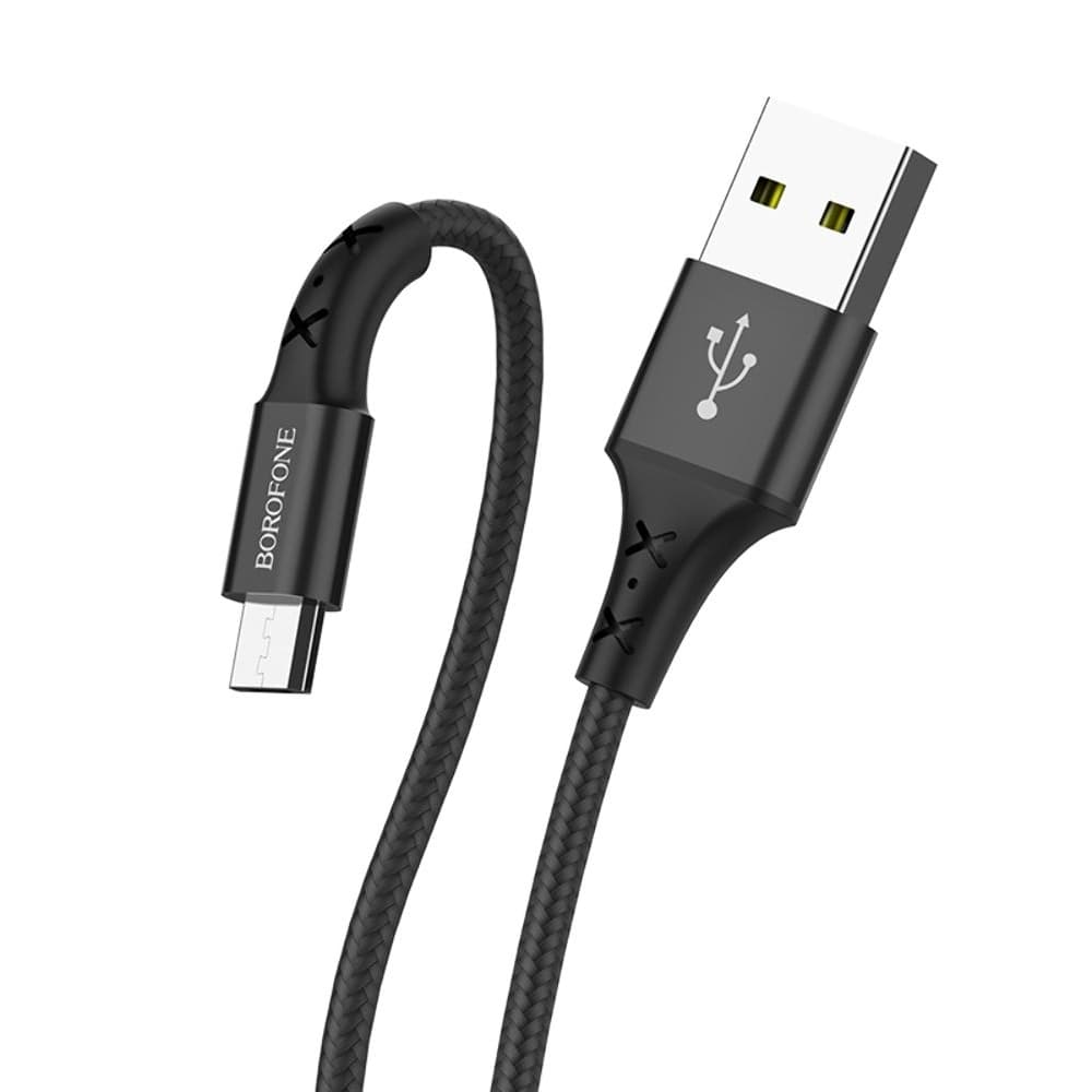 USB-кабель Borofone BX20, Micro-USB, 2.0 А, 100 см, черный