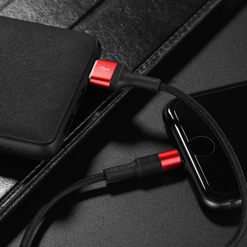 USB-кабель Borofone BX21, Lightning, 2.4 А, 100 см, красный