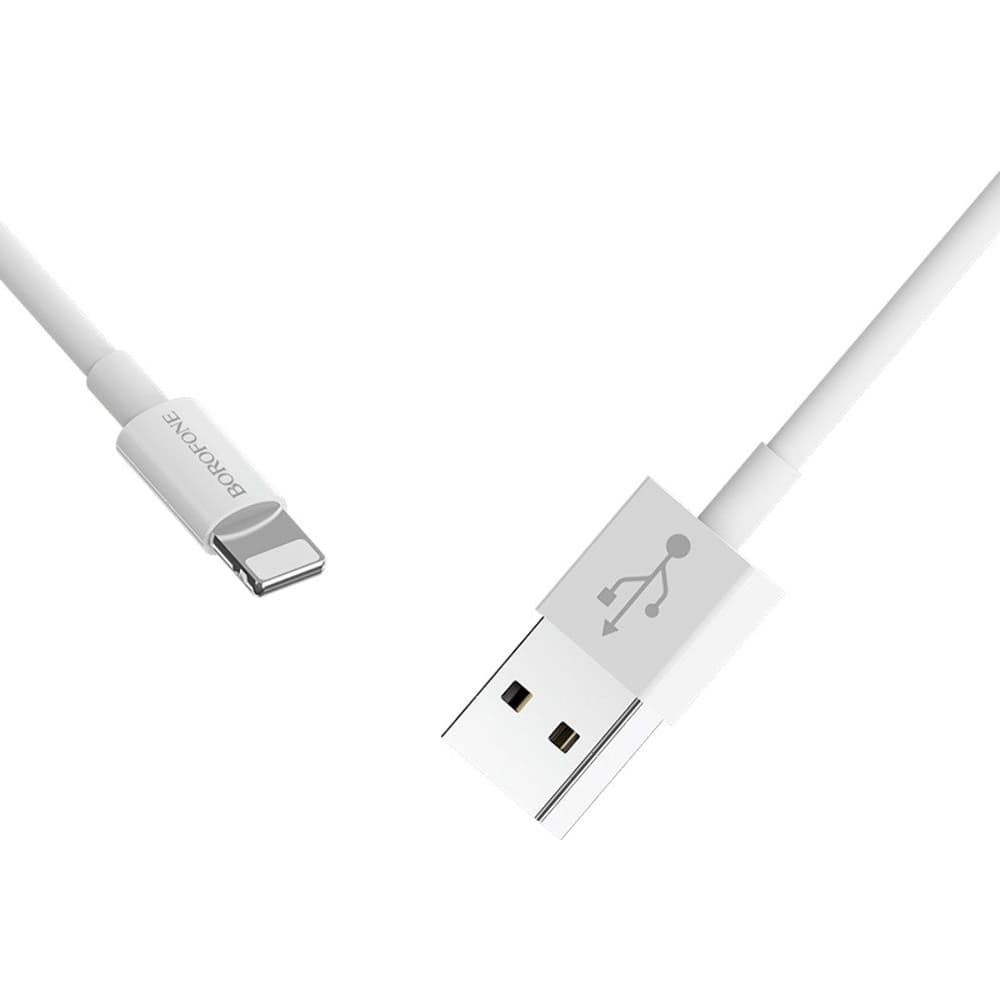 USB-кабель Borofone BX22, Lightning, 2.0 А, 100 см, белый