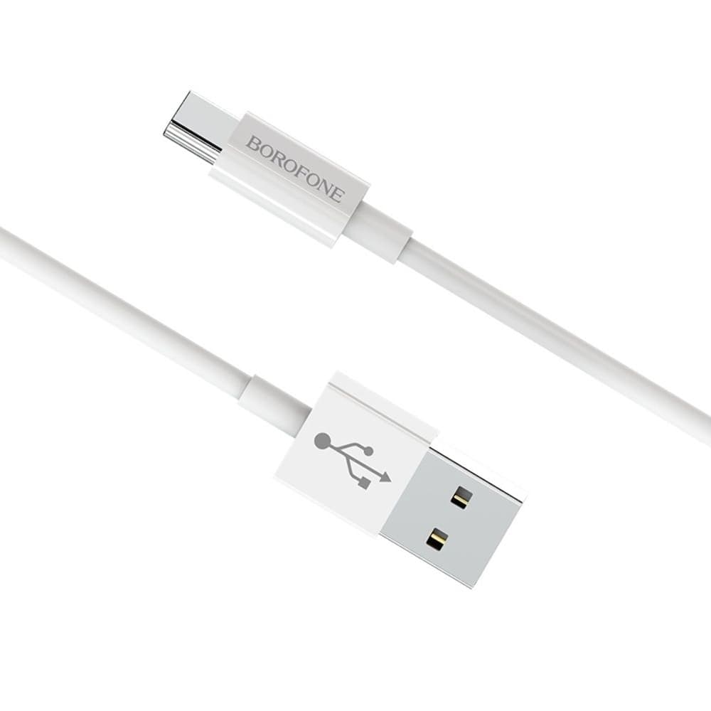 USB-кабель Borofone BX22, Type-C, 3.0 А, 100 см, білий