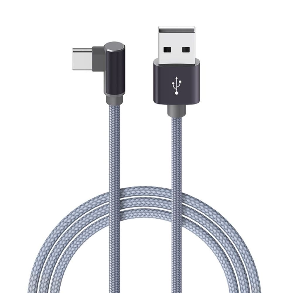 USB-кабель Borofone BX26, Type-C, 3.0 А, 100 см, сірий