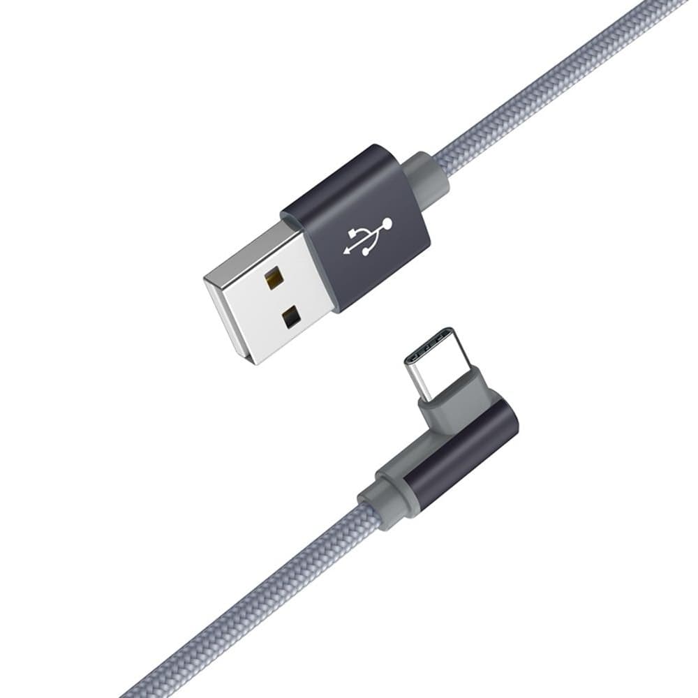 USB-кабель Borofone BX26, Type-C, 3.0 А, 100 см, серый
