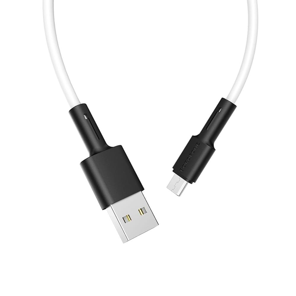 USB-кабель Borofone BX31, Micro-USB, 2.4 А, 100 см, білий