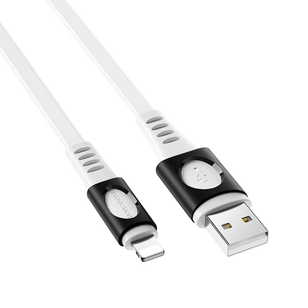 USB-кабель Borofone BX35, Lightning, 2.4 А, 100 см, білий