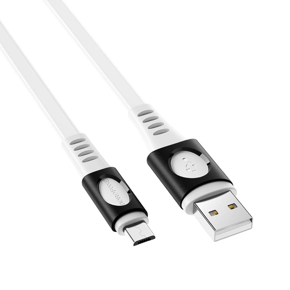 USB-кабель Borofone BX35, Micro-USB, 2.4 А, 100 см, білий