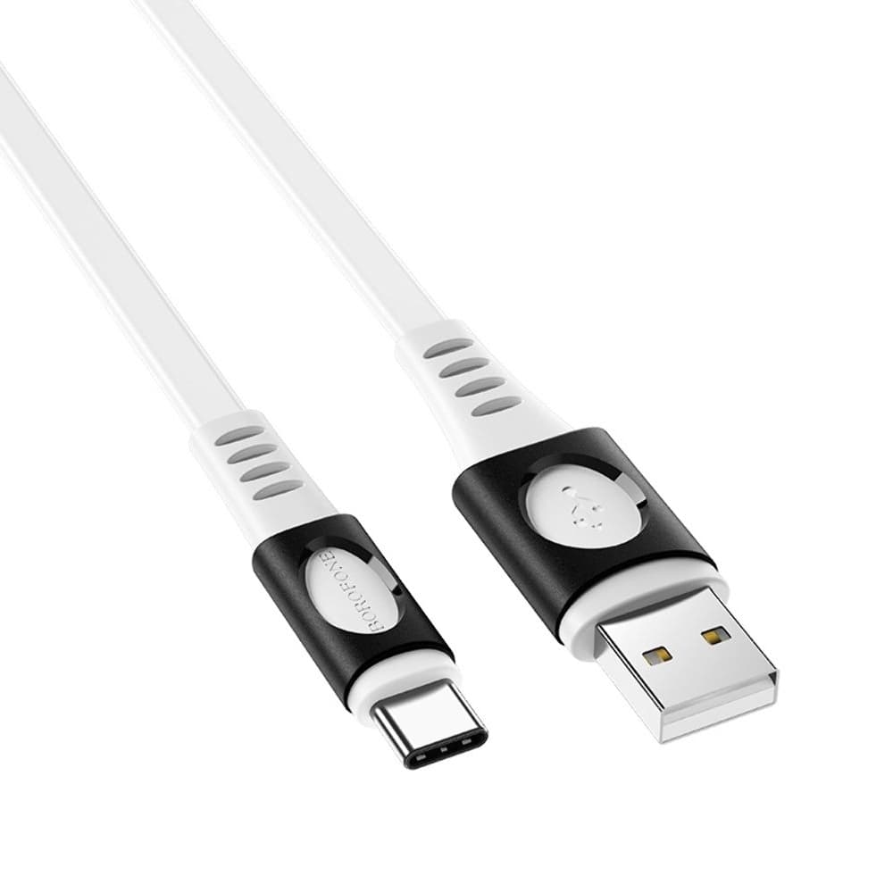 USB-кабель Borofone BX35, Type-C, 3.0 А, 100 см, белый
