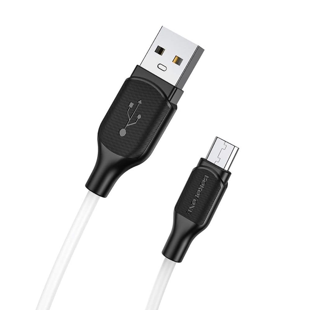 USB-кабель Borofone BX42, Micro-USB, 2.4 А, 100 см, білий