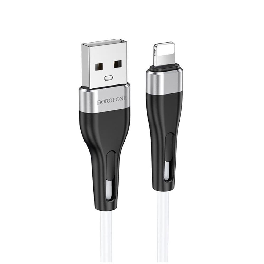 USB-кабель Borofone BX46, Lightning, 2.4 А, 100 см, білий