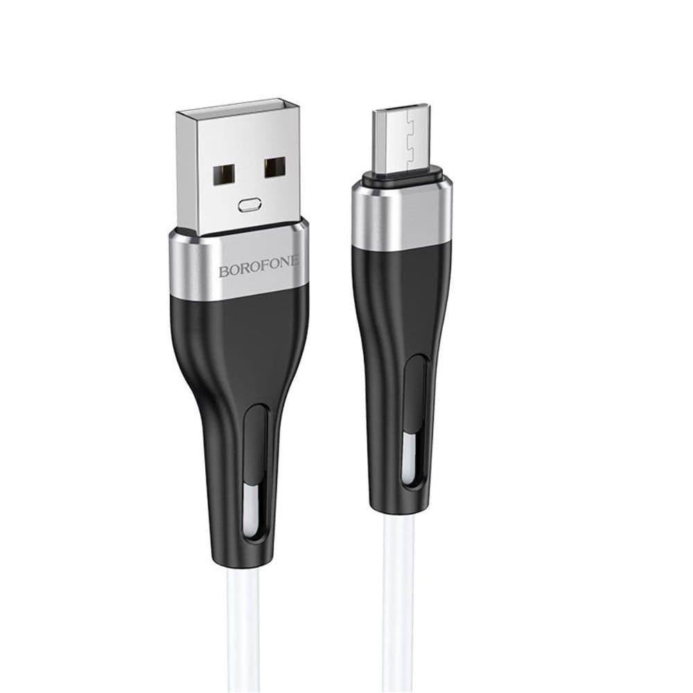 USB-кабель Borofone BX46, Micro-USB, 2.4 А, 100 см, белый