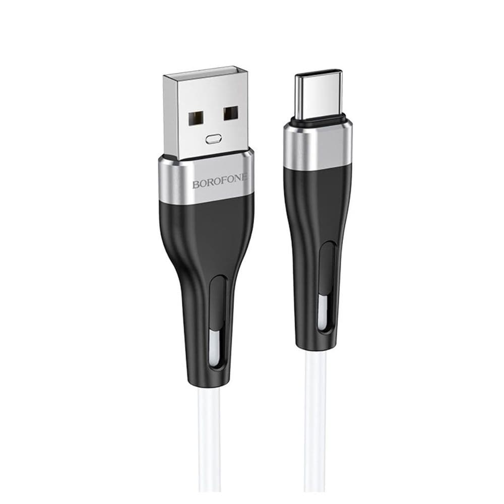 USB-кабель Borofone BX46, Type-C, 3.0 А, 100 см, белый