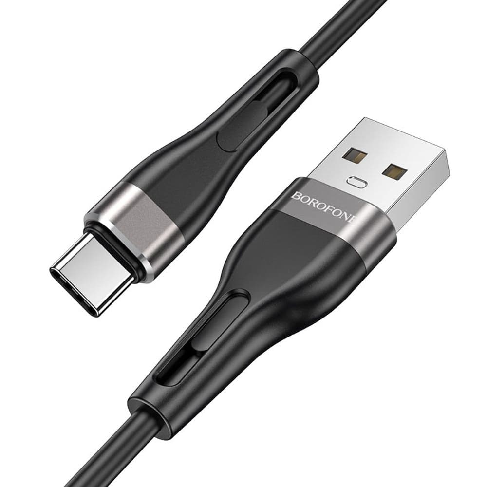 USB-кабель Borofone BX46, Type-C, 3.0 А, 100 см, чорний