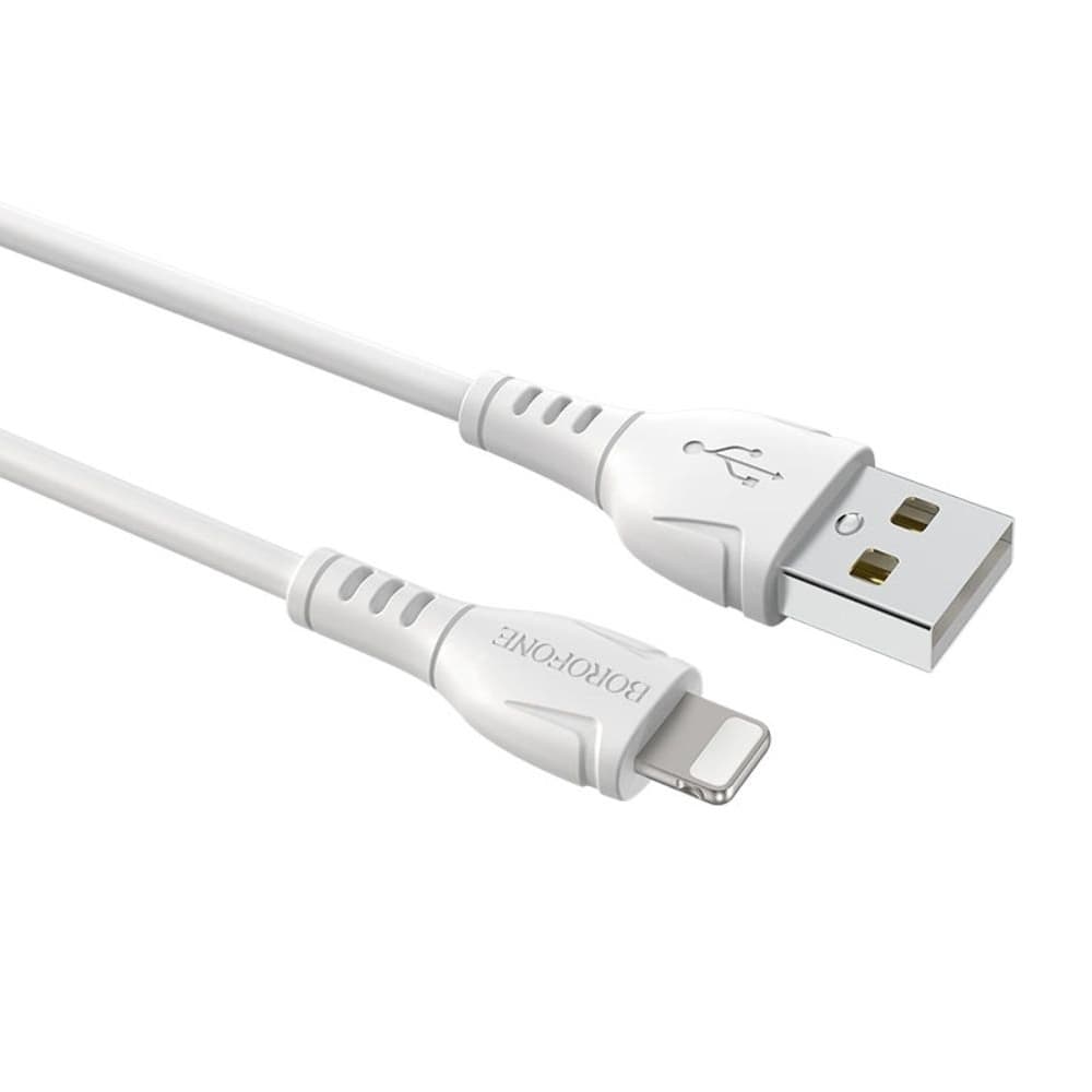 USB-кабель Borofone BX51, Lightning, 2.4 А, 100 см, білий
