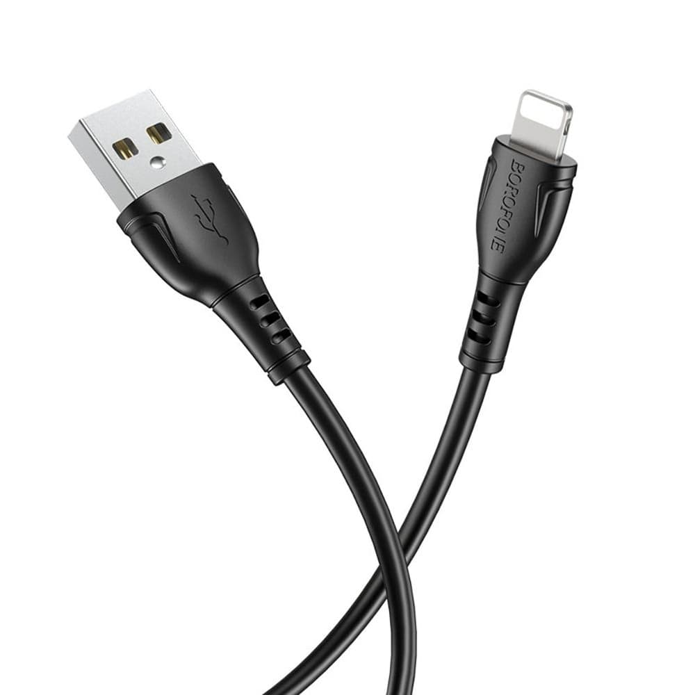 USB-кабель Borofone BX51, Lightning, 2.4 А, 100 см, чорний