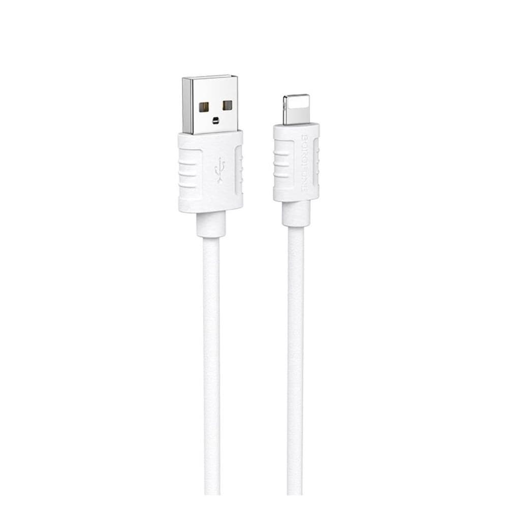 USB-кабель Borofone BX52, Lightning, 2.4 А, 100 см, белый