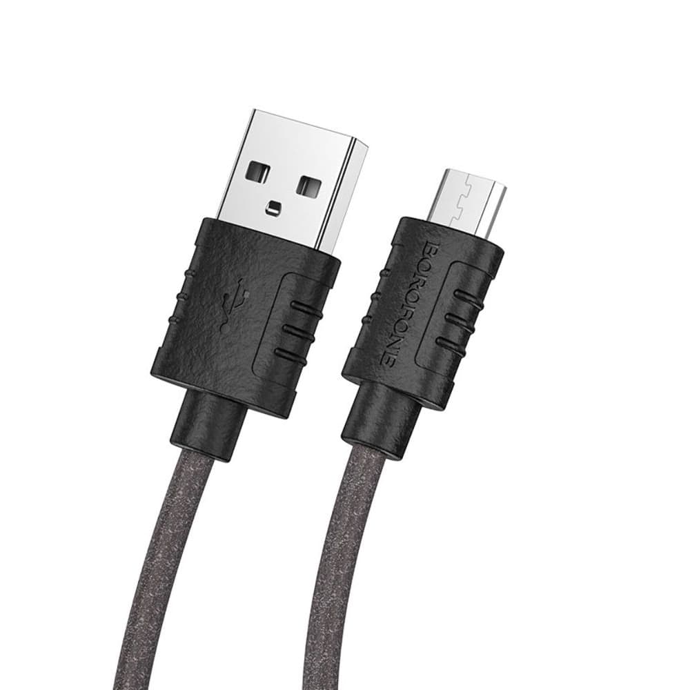 USB-кабель Borofone BX52, Micro-USB, 2.4 А, 100 см, чорний