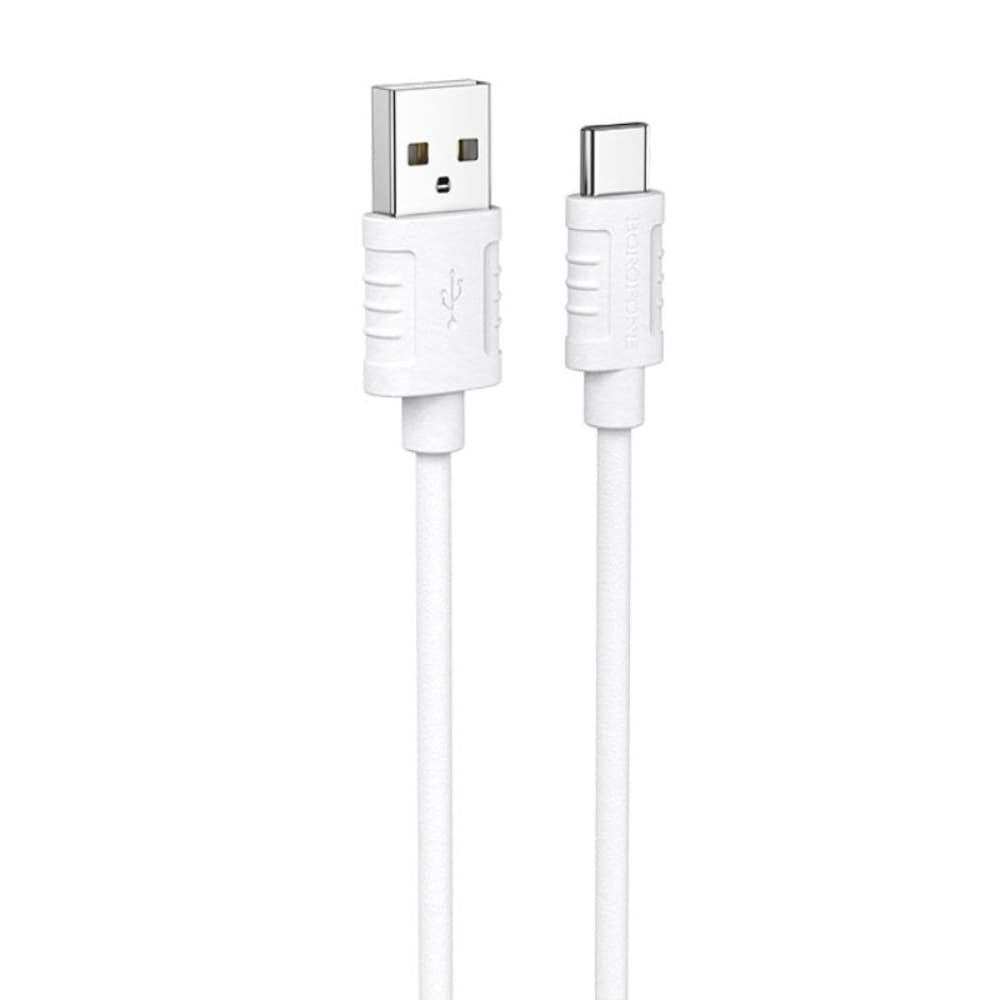 USB-кабель Borofone BX52, Type-C, 3.0 А, 100 см, белый
