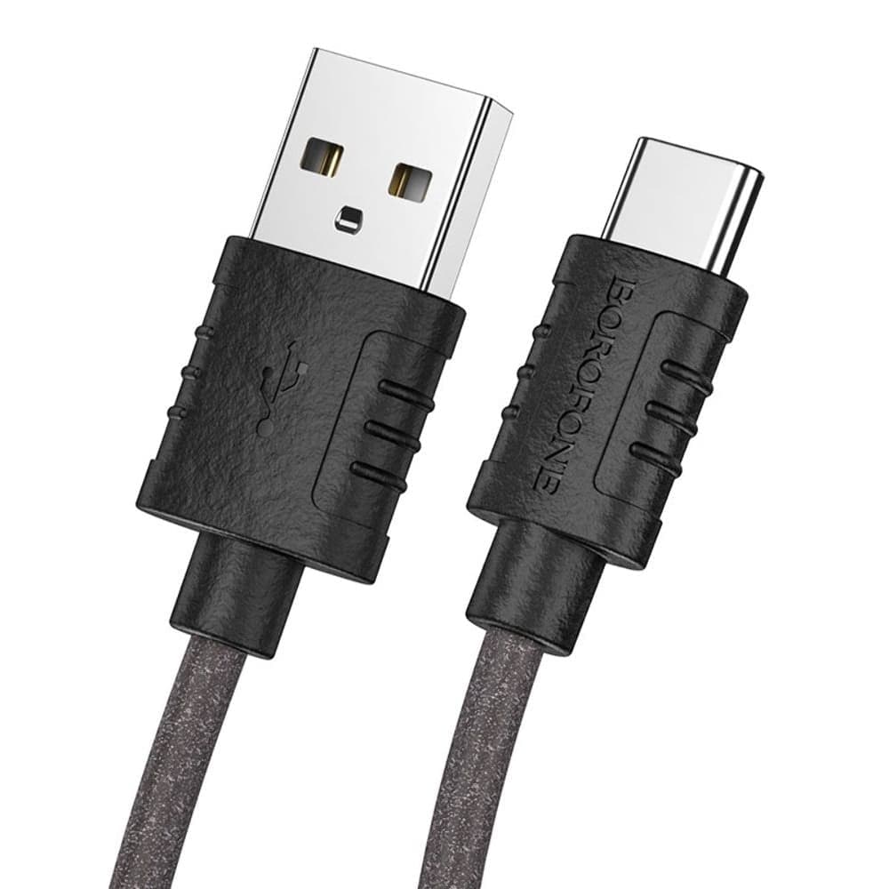USB-кабель Borofone BX52, Type-C, 3.0 А, 100 см, чорний