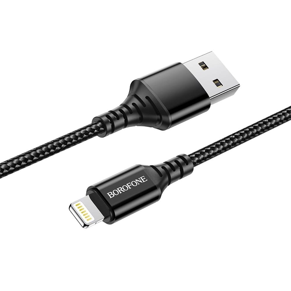 USB-кабель Borofone BX54, Lightning, 2.4 А, 100 см, чорний
