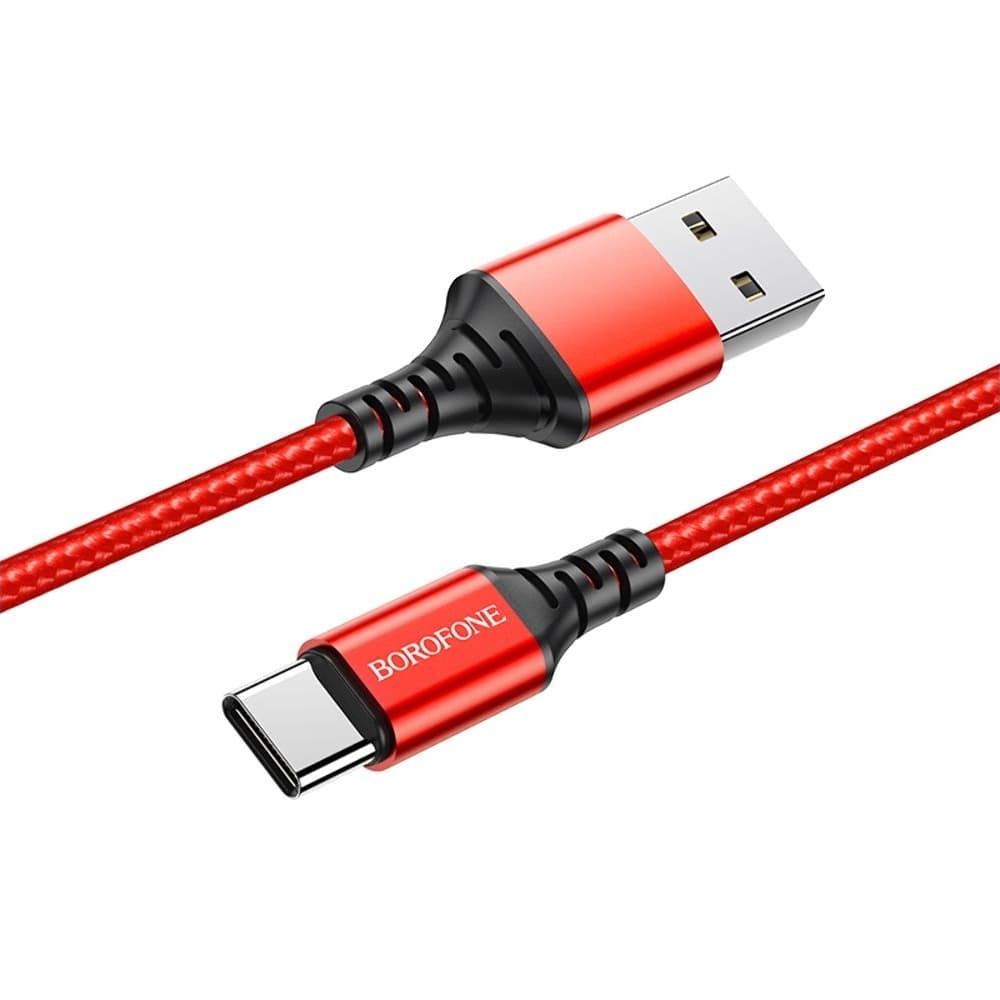 USB-кабель Borofone BX54, Type-C, 3.0 А, 100 см, красный