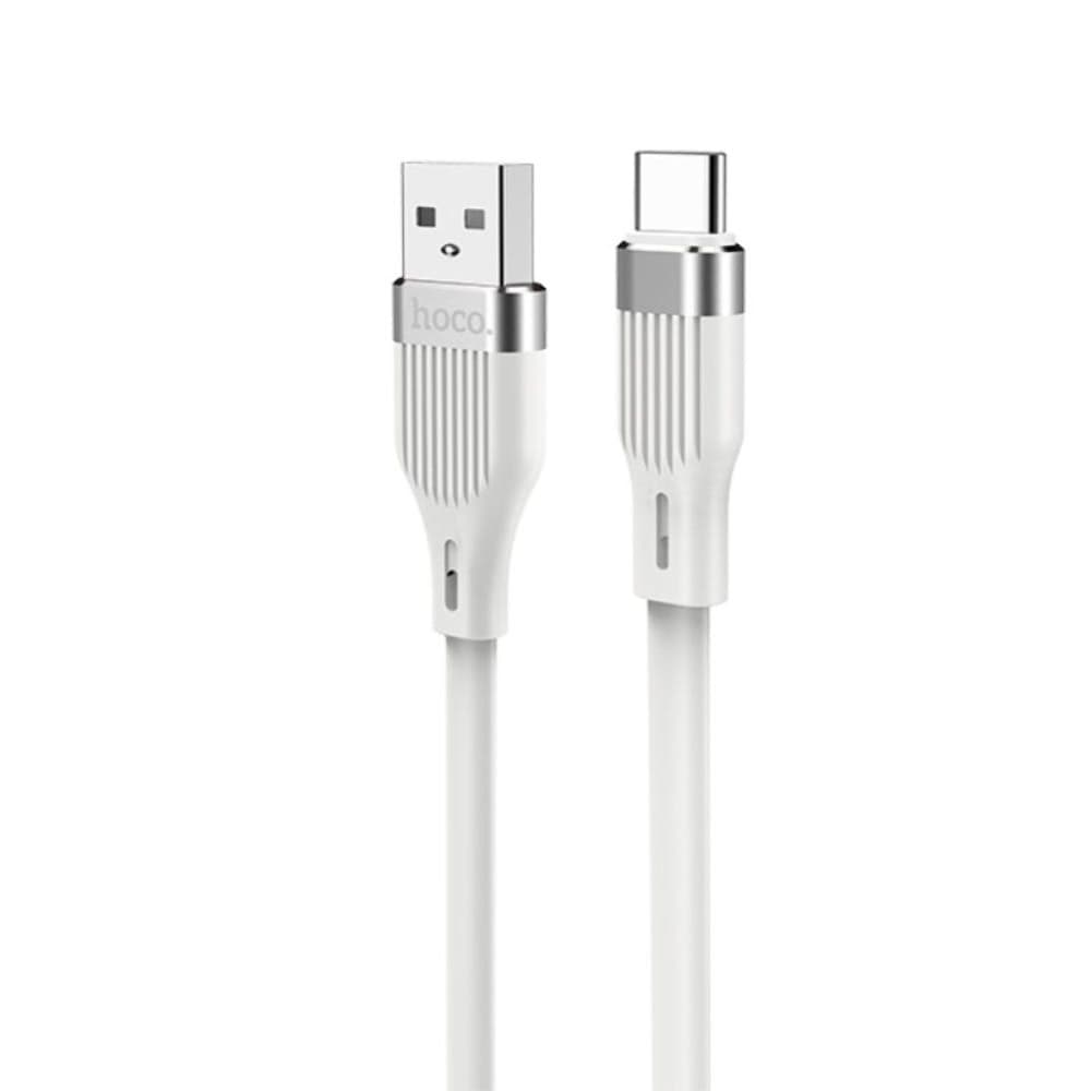 USB-кабель Hoco U72, Type-C, 2.4 А, 120 см, білий