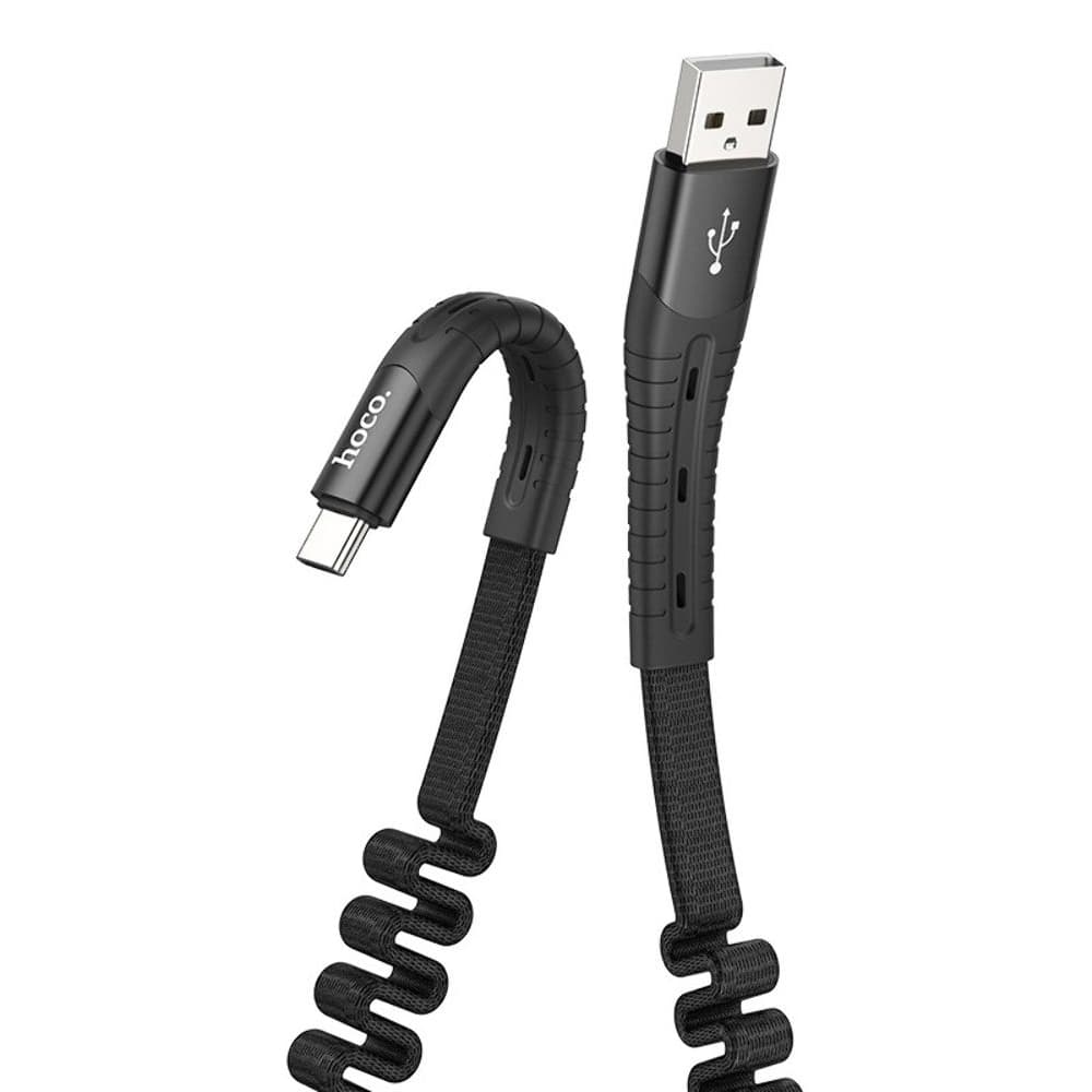 USB-кабель Hoco U78, Type-C, 2.4 А, 120 см, чорний