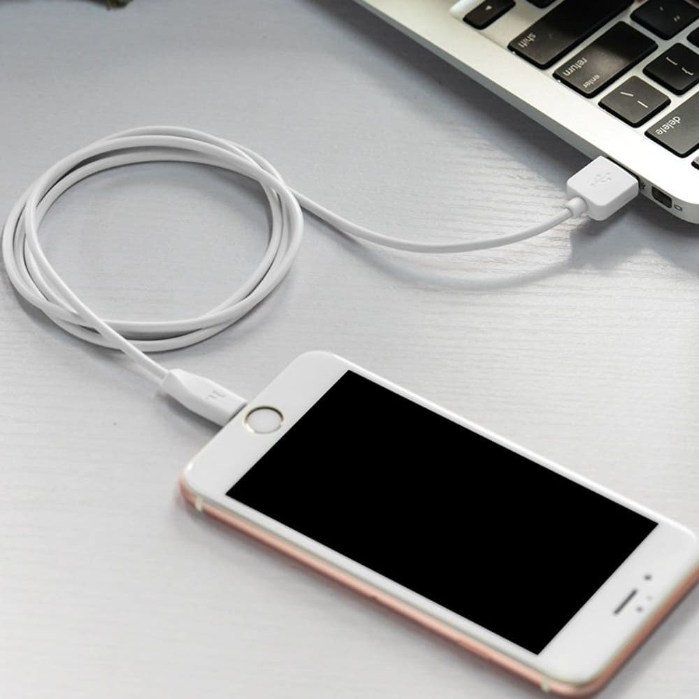 USB-кабель Hoco X1, Lightning, 2.1 А, 100 см, 2 шт., белый
