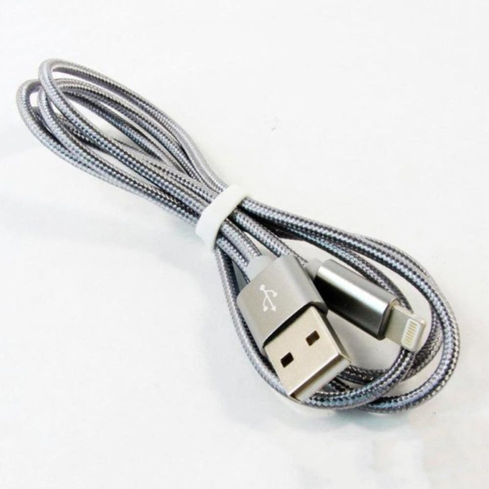 USB-кабель Hoco X2, Lightning, 2.4 А, 100 см, серый