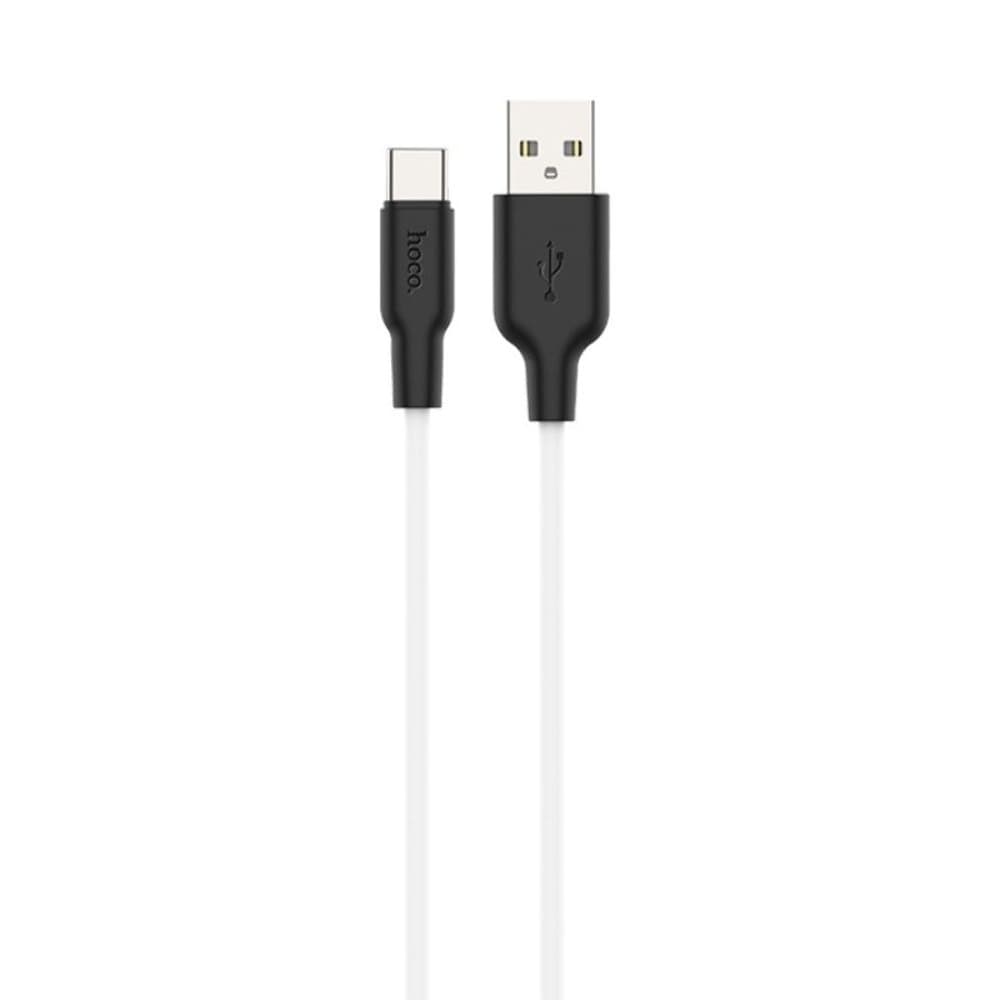 USB-кабель Hoco X21 Plus, Type-C, 3.0 А, 200 см, белый